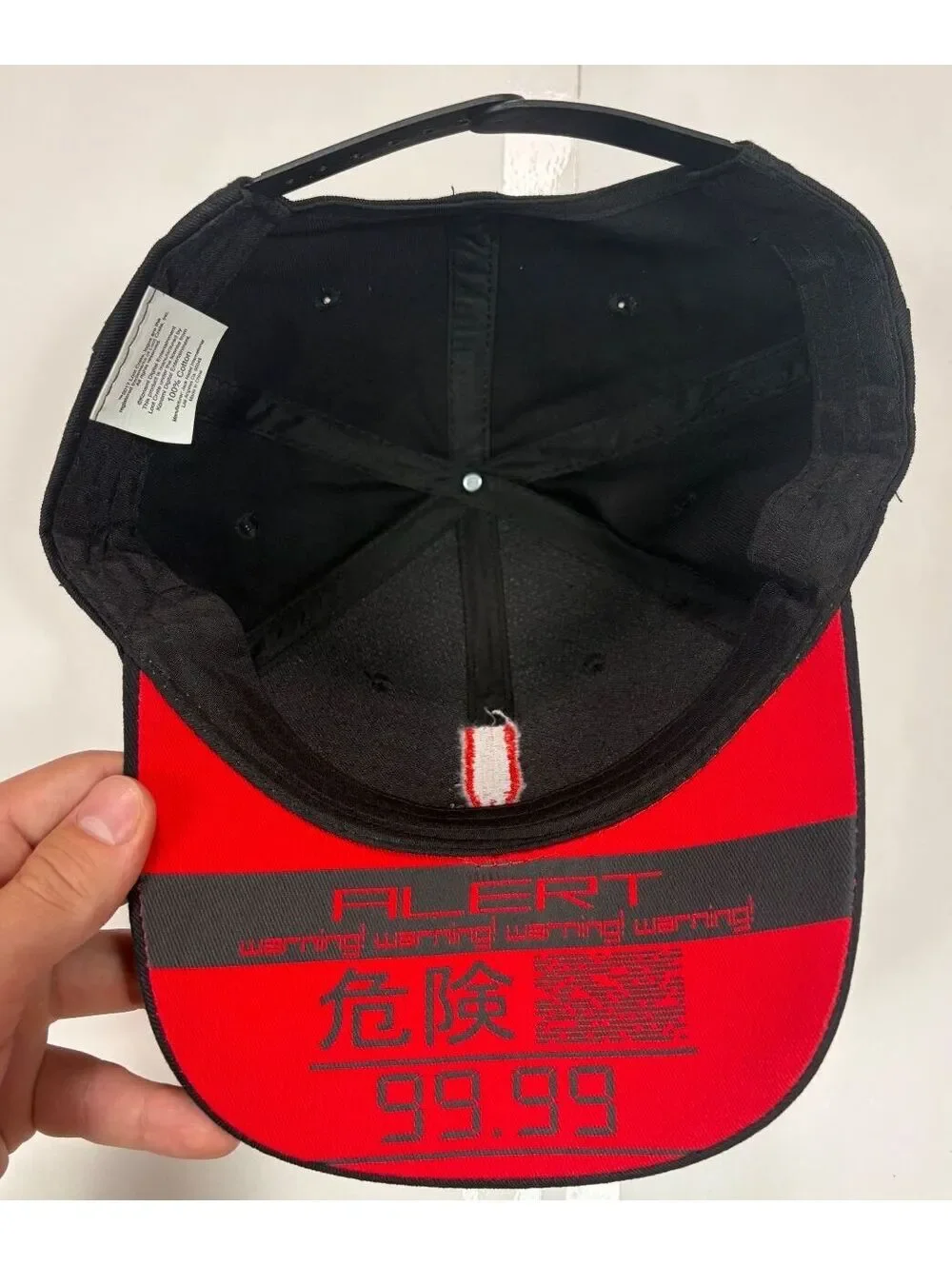 Gaming Streetwear Metal Gear Solid Loot Crate Alert 99.99 Snapback Hat Black Red
